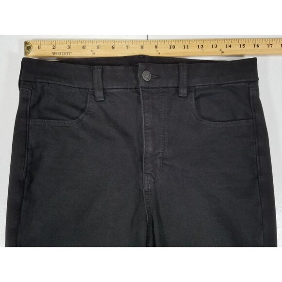 American Eagle The Dream Jean Black Stretch High Rise Jegging Women's 12 Regular - Picture 2 of 16